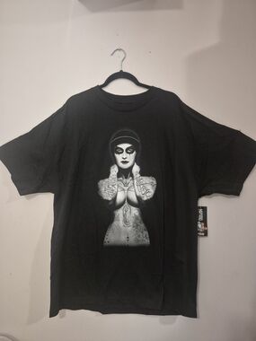 Men's Black Graphic Tee - 2XL - Mafioso NWT